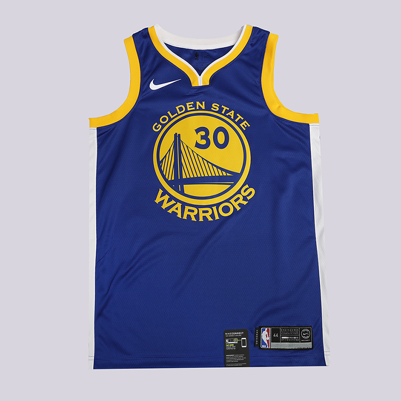 мужская синяя майка Nike Icon Swingman NBA Stephen Curry Golden State Warriors 864475-495 - цена, описание, фото 1
